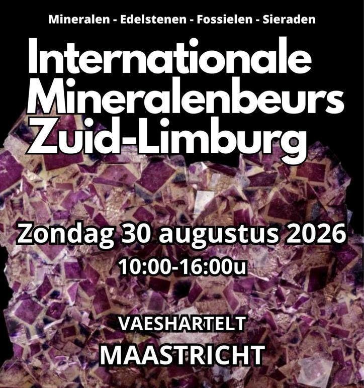 30 AUGUSTUS 2026  7e INT. MINERALENBEURS ZUID-LIMBURG, Tickets en Kaartjes, Twee personen