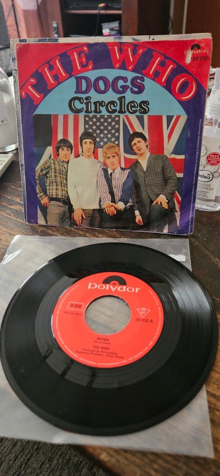 The Who-Dogs Zeldzame Oostenrijkse persing 1968, Gebruikt, 7 inch, Rock en Metal, Fotohoes