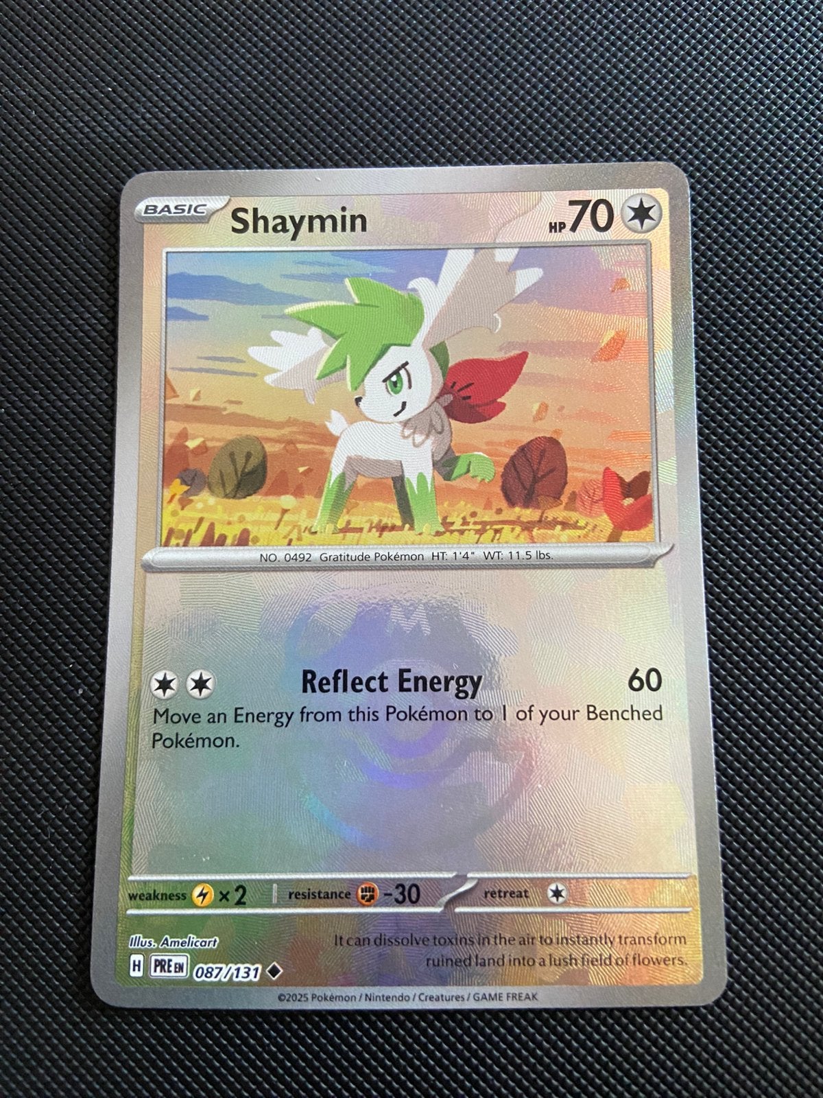 Shaymin Masterball (xPRE 087) Pokemon Prismatic Evolutions, Ophalen, Zo goed als nieuw