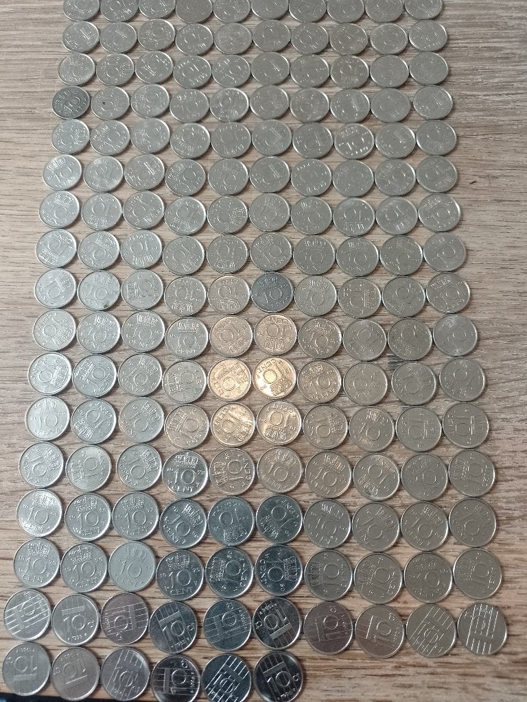 10 cent / dubbeltjes, Ophalen of Verzenden, Koningin Juliana, 10 cent, Setje