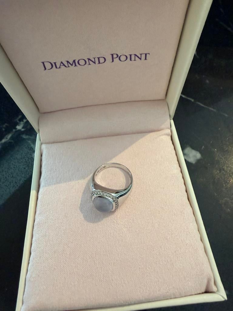 Diamond point ring maat 58, goud, nieuw, 18 tot 19, Overige kleuren, Verzenden, Nieuw