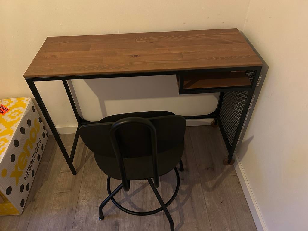 IKEA FJÄLLBO laptoptafel & KULLABERG bureaustoel set, Ophalen of Verzenden, Zo goed als nieuw
