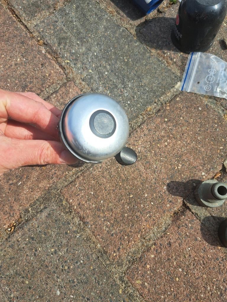 Fietsbel - Zilverkleurig, Ophalen of Verzenden, Gebruikt