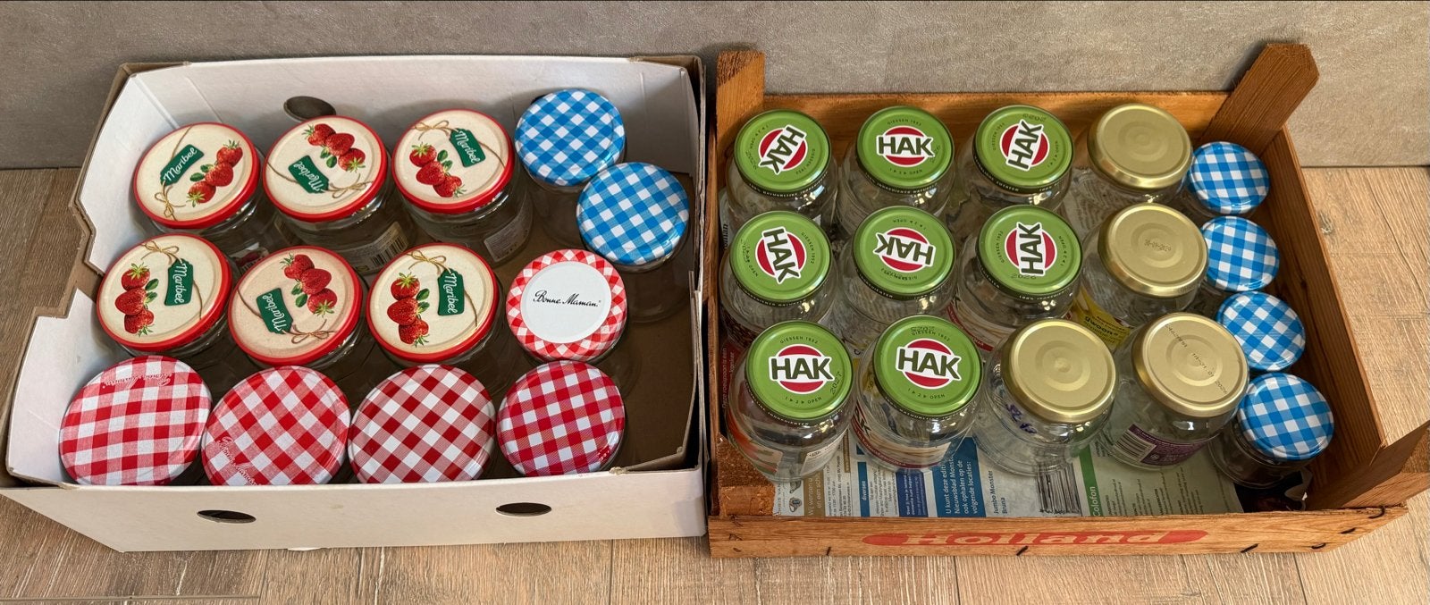 Glazen jam / inmaak potjes gratis ophalen, Huis en Inrichting, Ophalen, Gebruikt