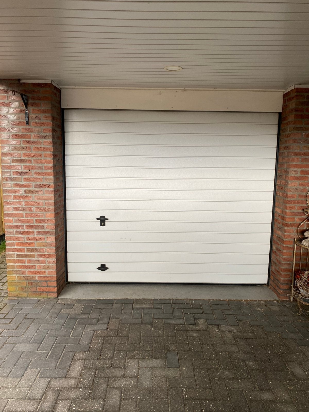 Garage deur (merk Novoferm) inclusief deuropener, Ophalen, Gebruikt, 120 cm of meer, Garagedeur