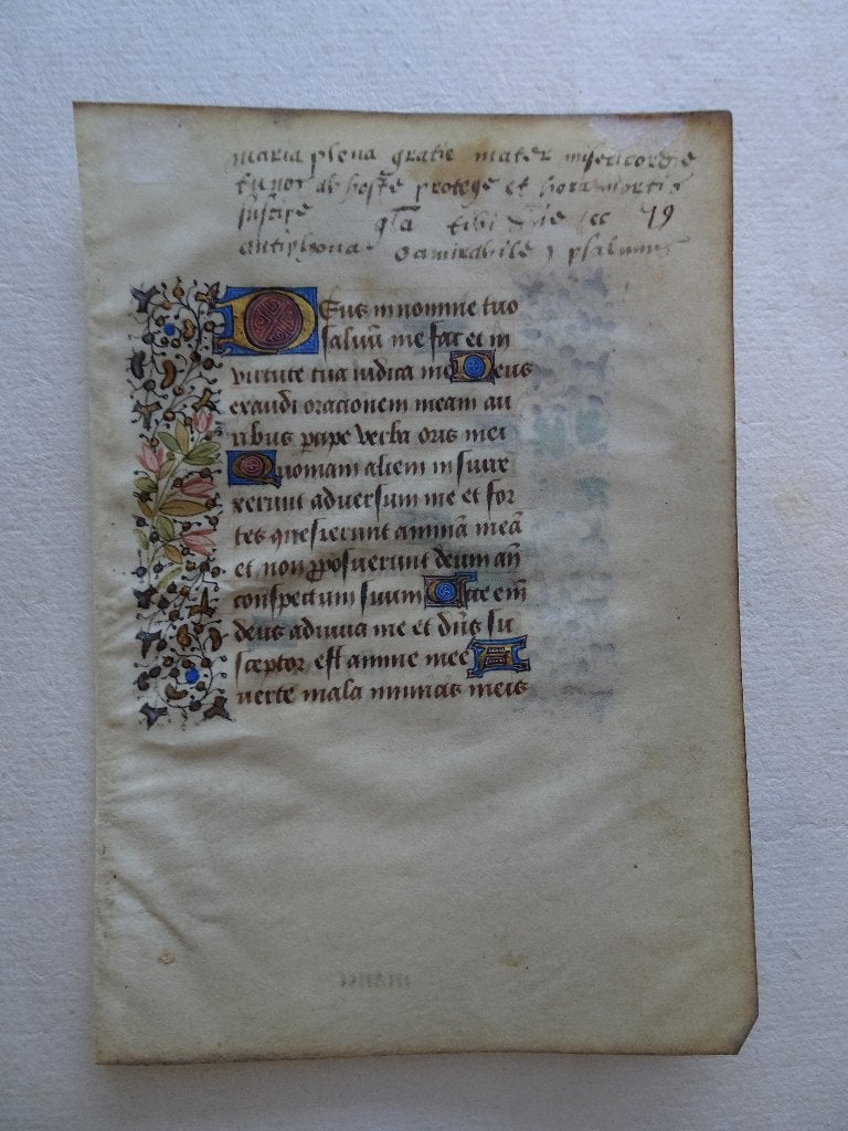 Getijdenboek nr 2 perkament fijne bladranken Frankrijk 1440, Antiek en Kunst, Verzenden