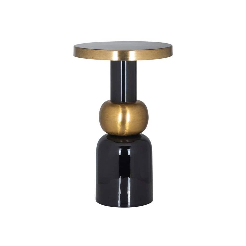 Richmond bijzettafel Mose zwart medium, Minder dan 55 cm, Rond, Nieuw, Ophalen of Verzenden