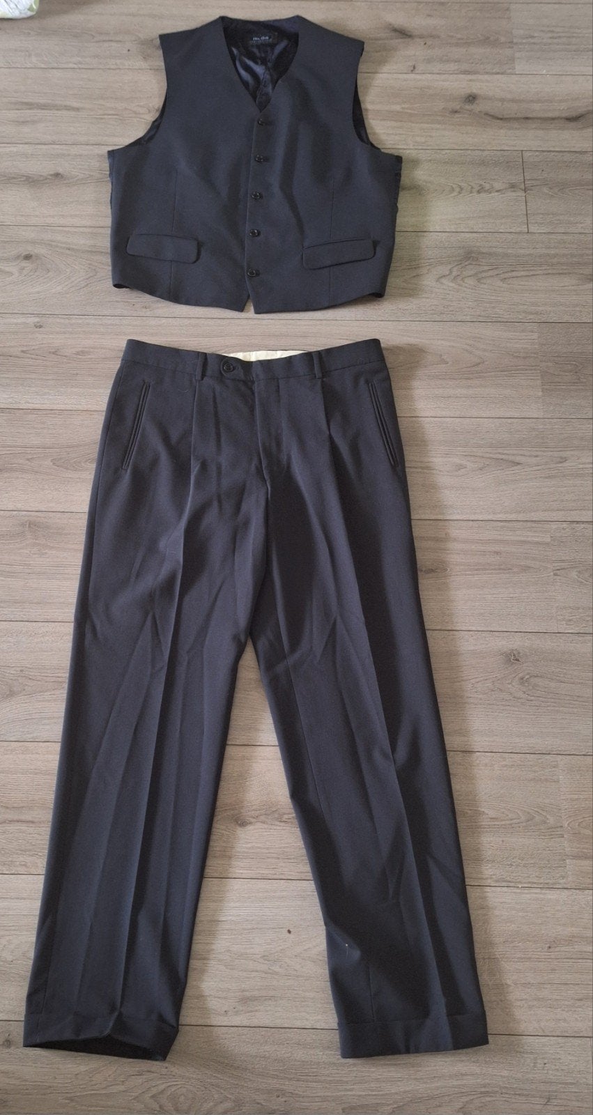 Van Gils heren pantalon met gilet donkerblauw maat 54, Kleding | Heren, Maat 52/54 (L), Blauw, Zo goed als nieuw, Van Gils