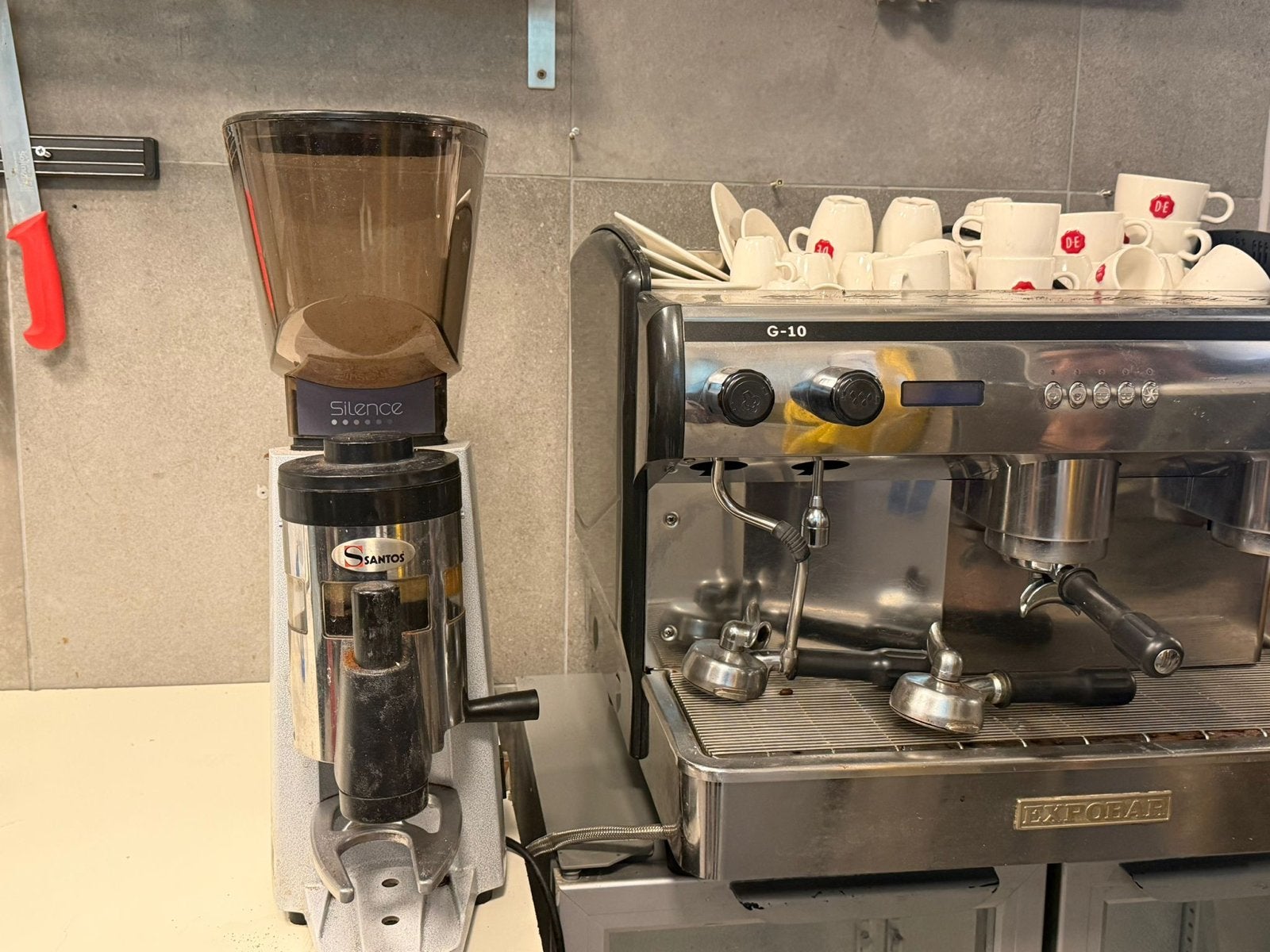 Espresso apparaat met bonenmaler - Expobar G-10, Ophalen, Gebruikt, Espresso apparaat, 10 kopjes of meer
