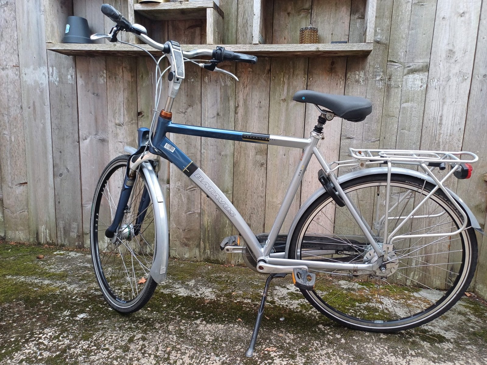 Batavus herenfiets- Comfortabel en compleet, Ophalen, Terugtraprem, Versnellingen, Batavus