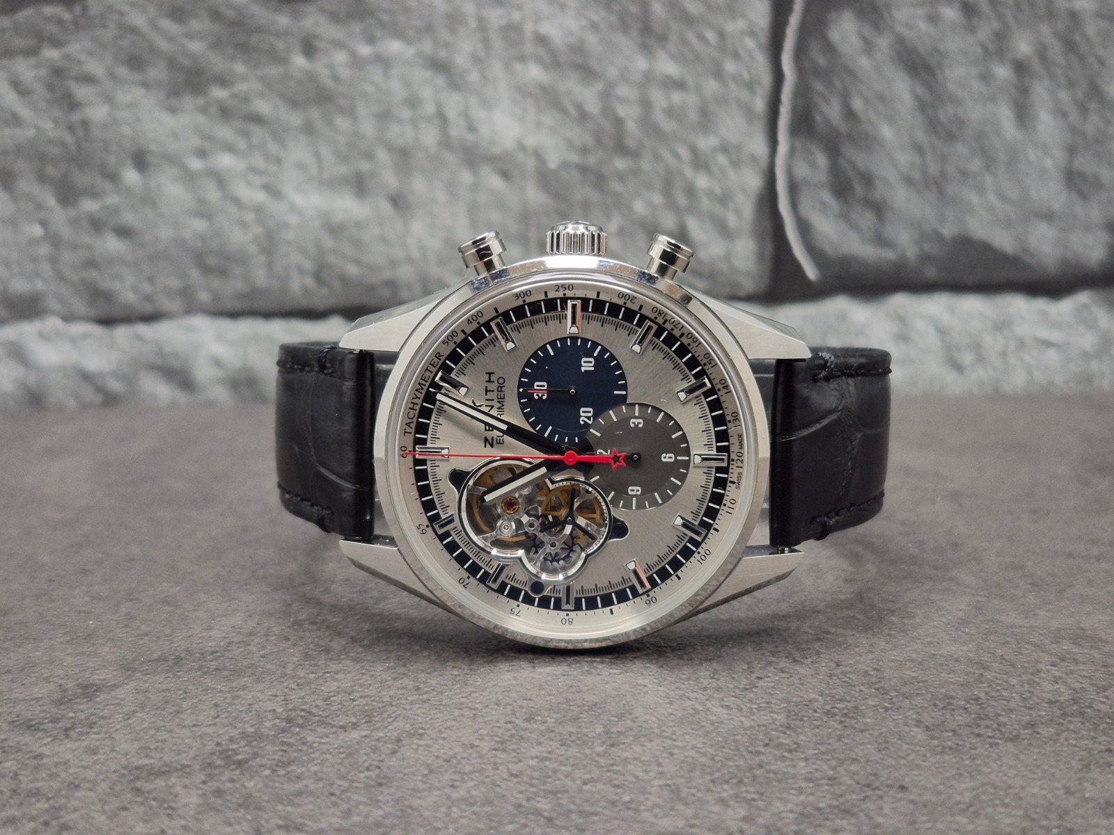 Zenith El Primero Chronomaster automatic, full set 2014, Overige merken, Leer, Zwitserland, Staal