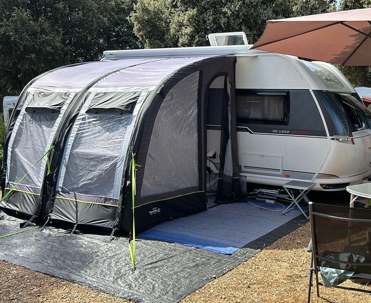 Obelink Viera 280 Easy Air voortent - Zo goed als nieuw, Caravans en Kamperen, Tenten, Ophalen, Nieuw