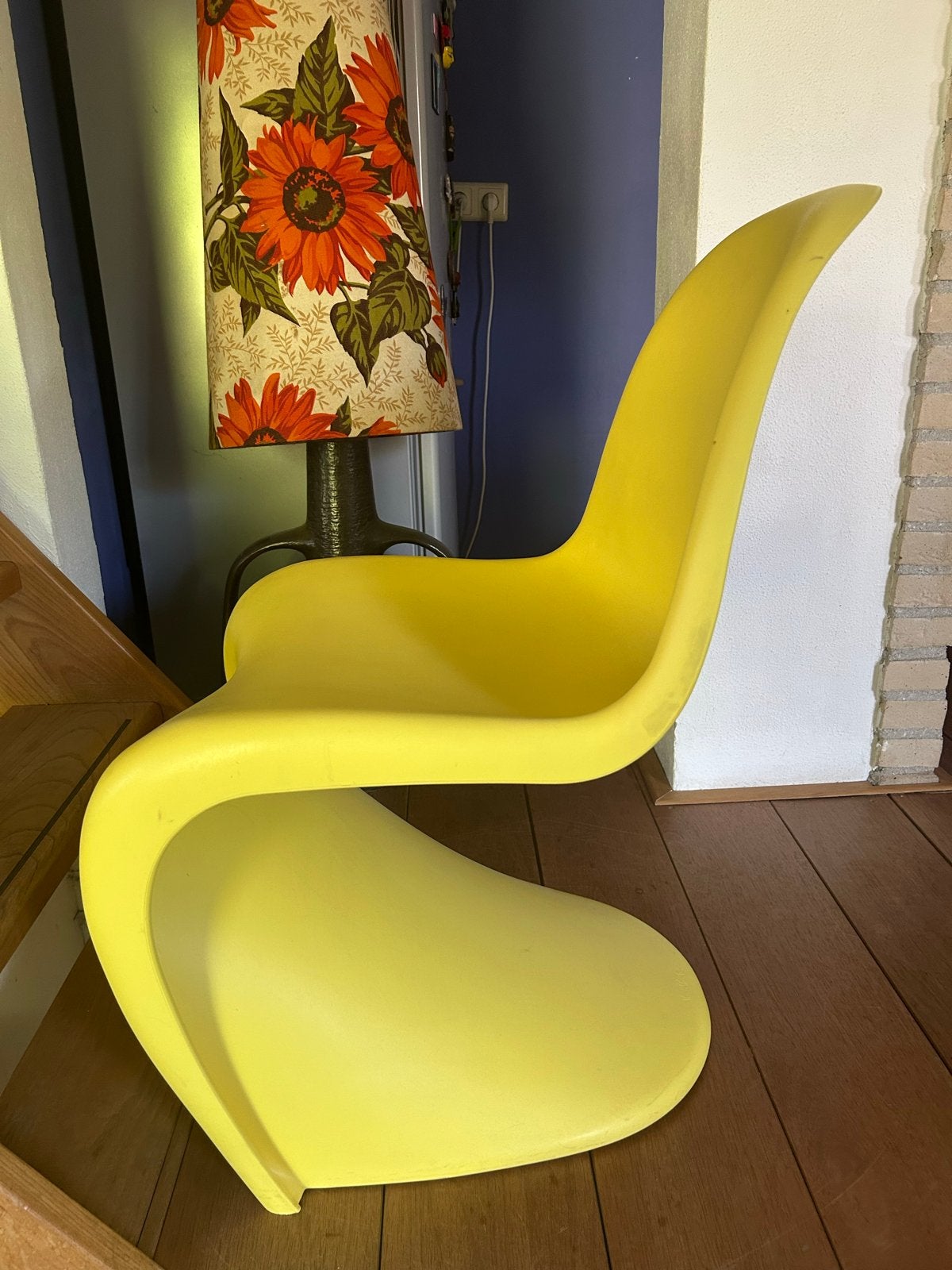 Gele Vitra Panton Stoel - Design Klassieker, Kunststof, Gebruikt, Overige kleuren, Ophalen of Verzenden