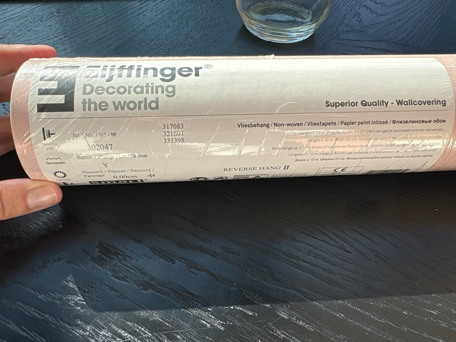 Eijffinger Vliesbehang - Roze met Glitter, Modern, Ophalen of Verzenden, Roze, Overige merken