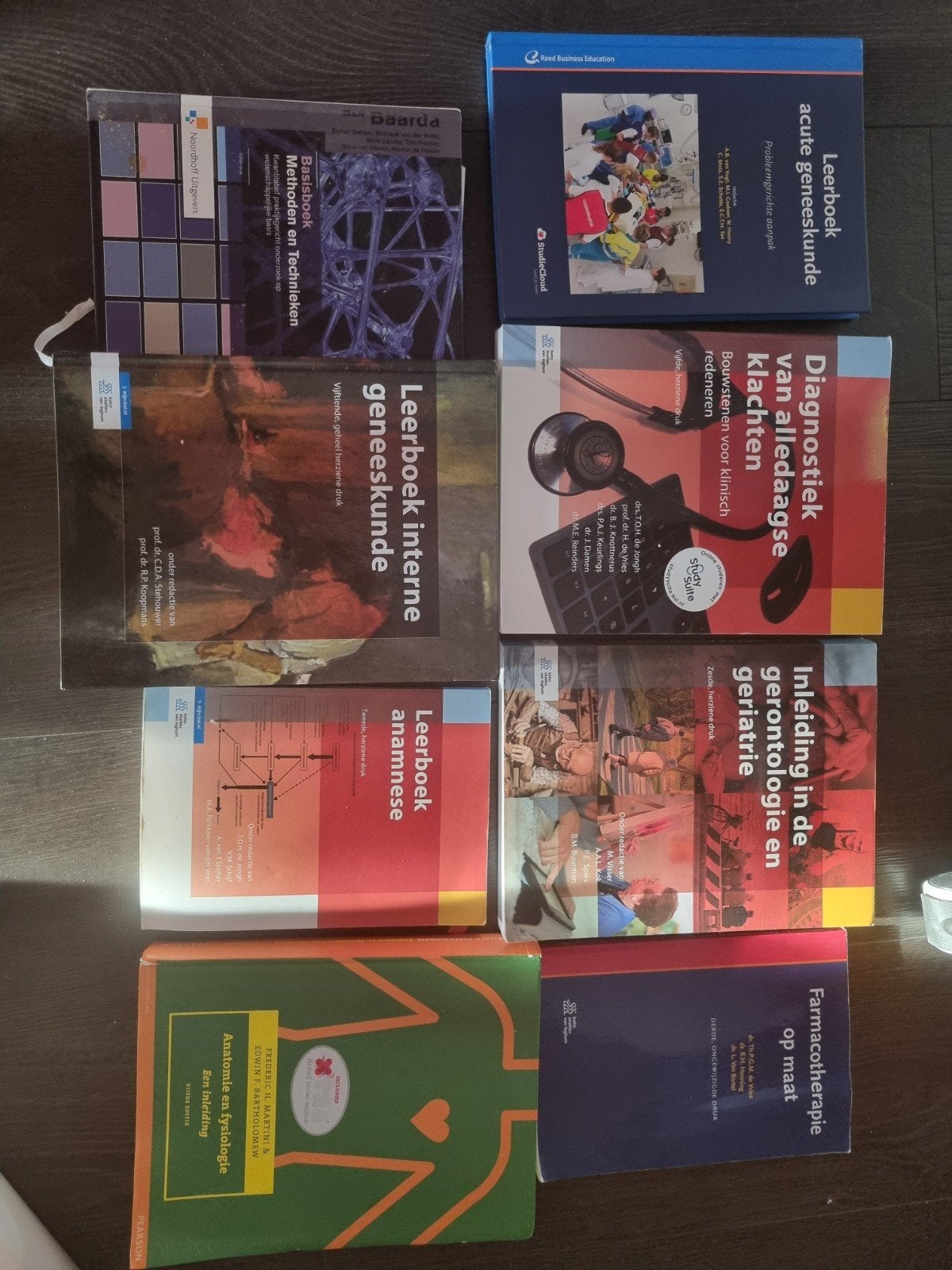 Medische studieboeken: Interne Geneeskunde, Geriatrie e.a., Diverse auteurs (o.a. Stehouwer, Koopmans, Martini, Bartholomew), Zo goed als nieuw
