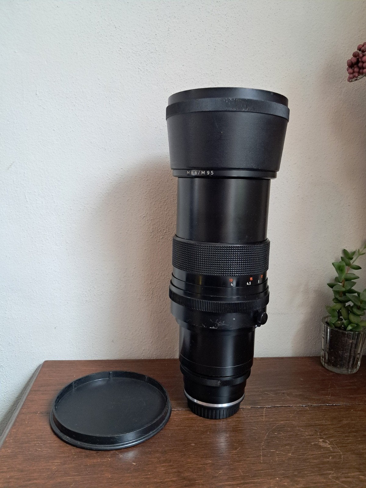 MC Sonnar 4/300 Carl Zeiss Jena DDR Telelens + canon adapter, Handmatige focus, Gebruikt, Zeiss, Telelens