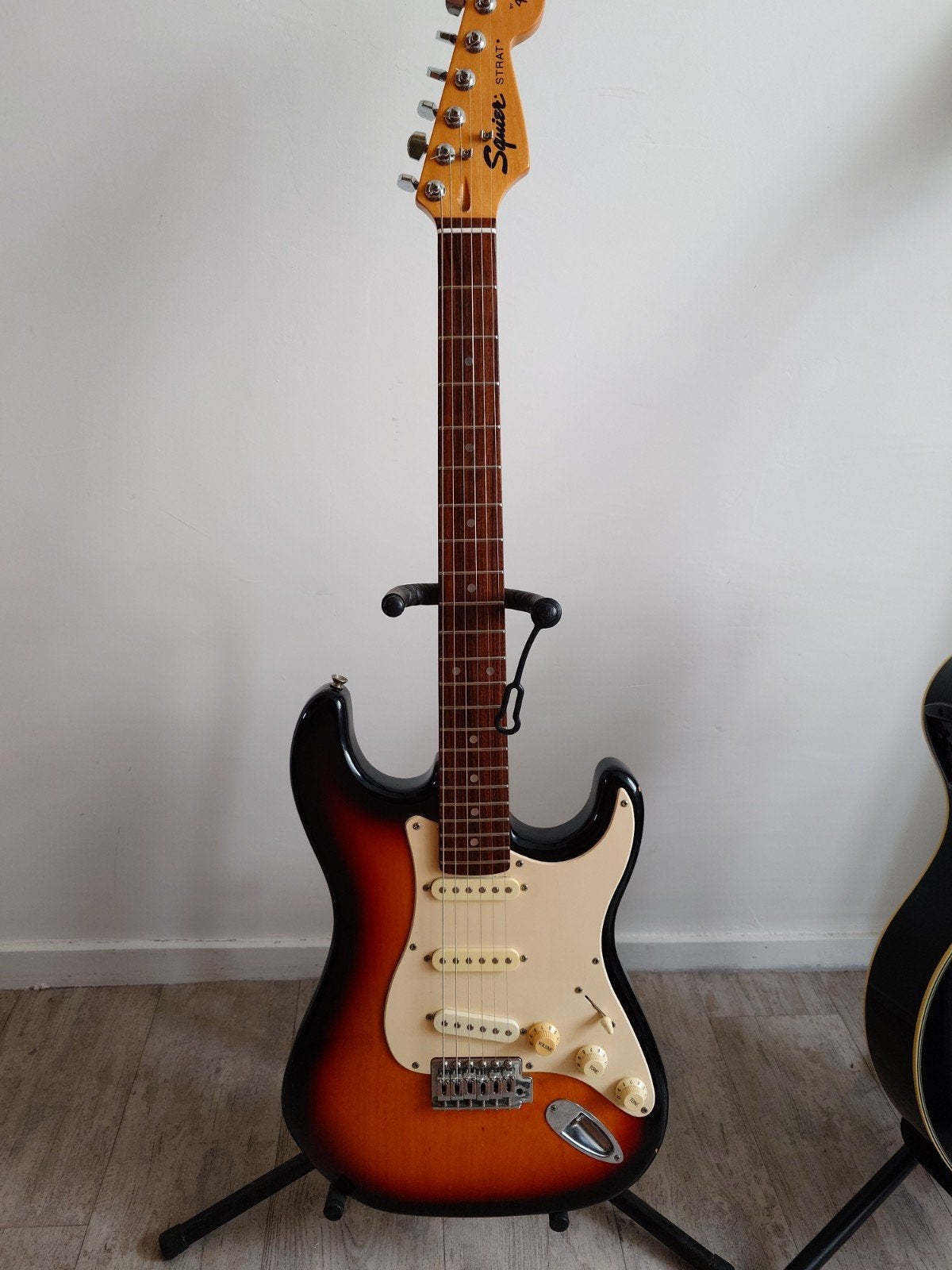 1995 Squier Stratocaster, Muziek en Instrumenten, Ophalen, Gebruikt, Solid body, Fender
