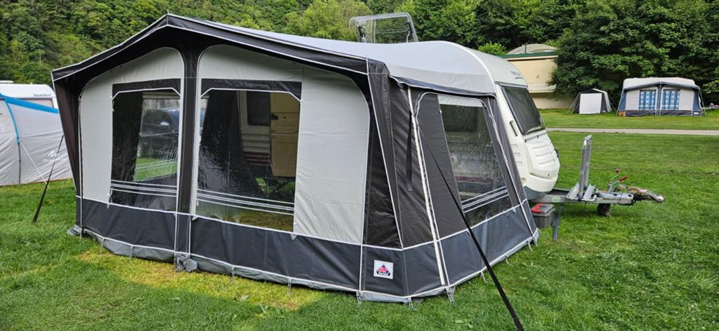 Homecar Racer 43, voortent, luifel, compleet, Caravans en Kamperen, Caravans, Home-car, Vast bed, Rondzit, 750 - 1000 kg