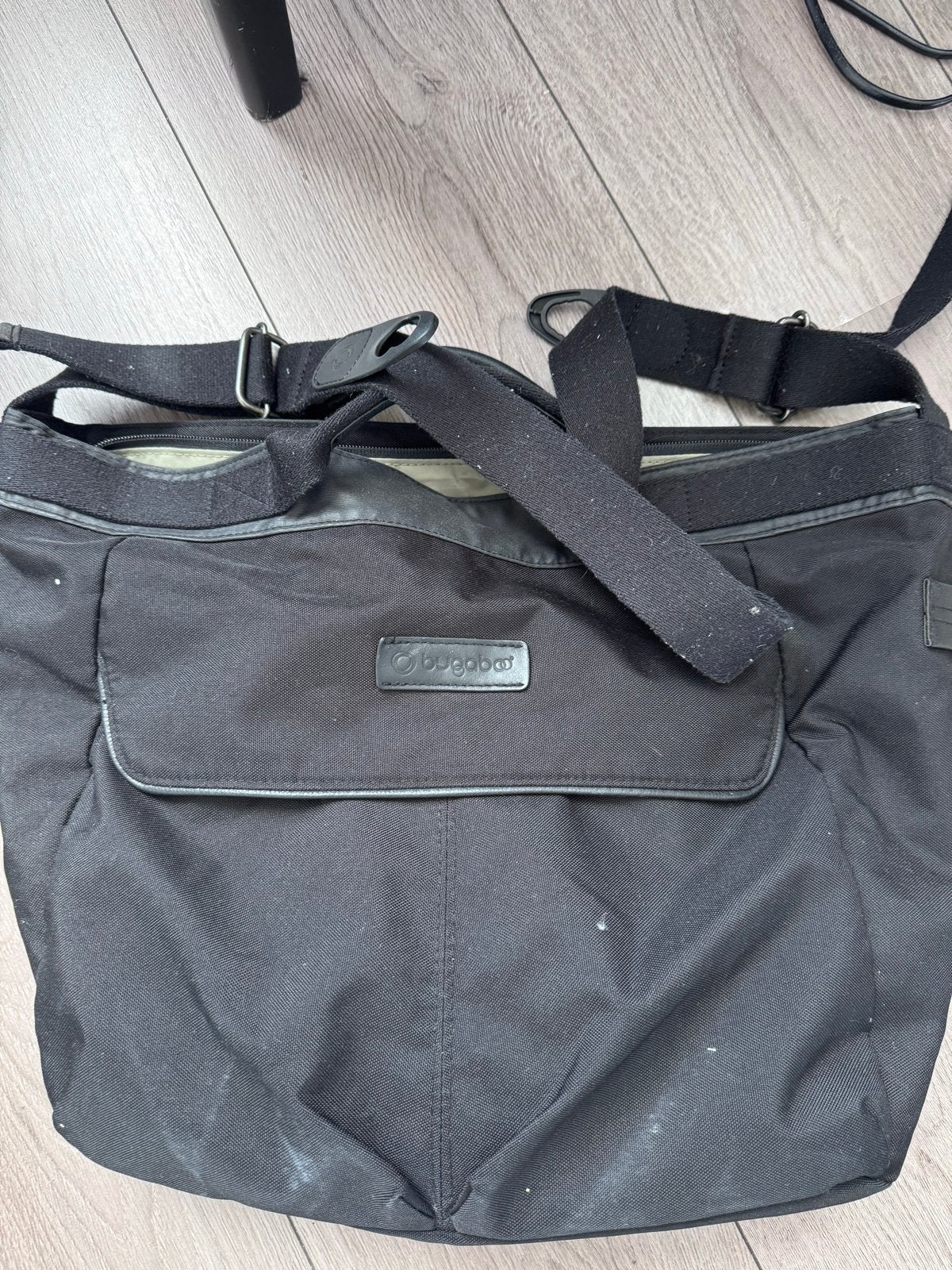 Bugaboo luiertas / schoudertas - Zwart, Kinderen en Baby's, Luiertassen, Ophalen, Gebruikt, Schoudertas