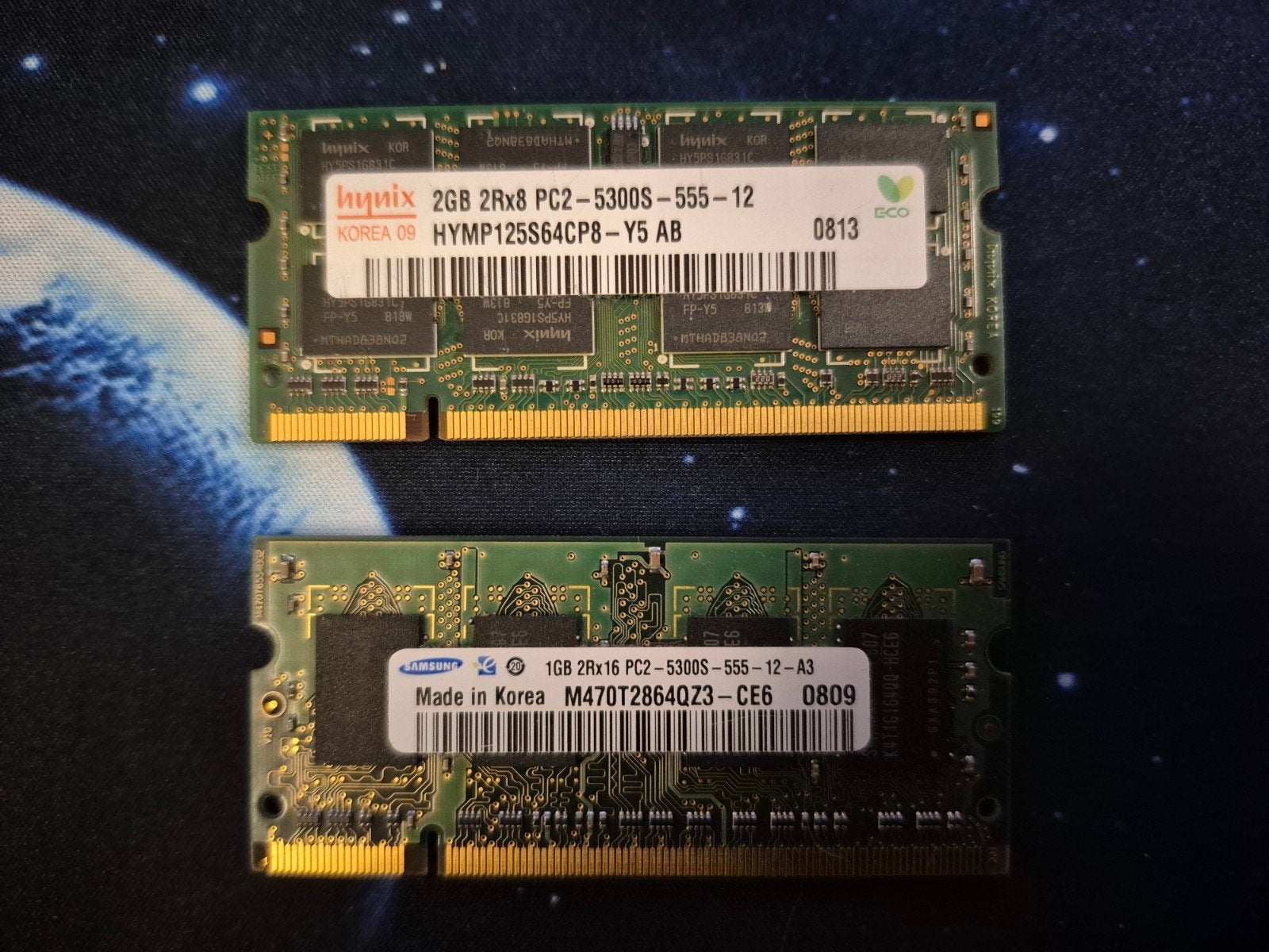 3GB DDR2 SO-DIMM laptop geheugen – 1GB + 2GB PC2-5300S, Computers en Software, Gebruikt, Ophalen of Verzenden, DDR2, 2 GB