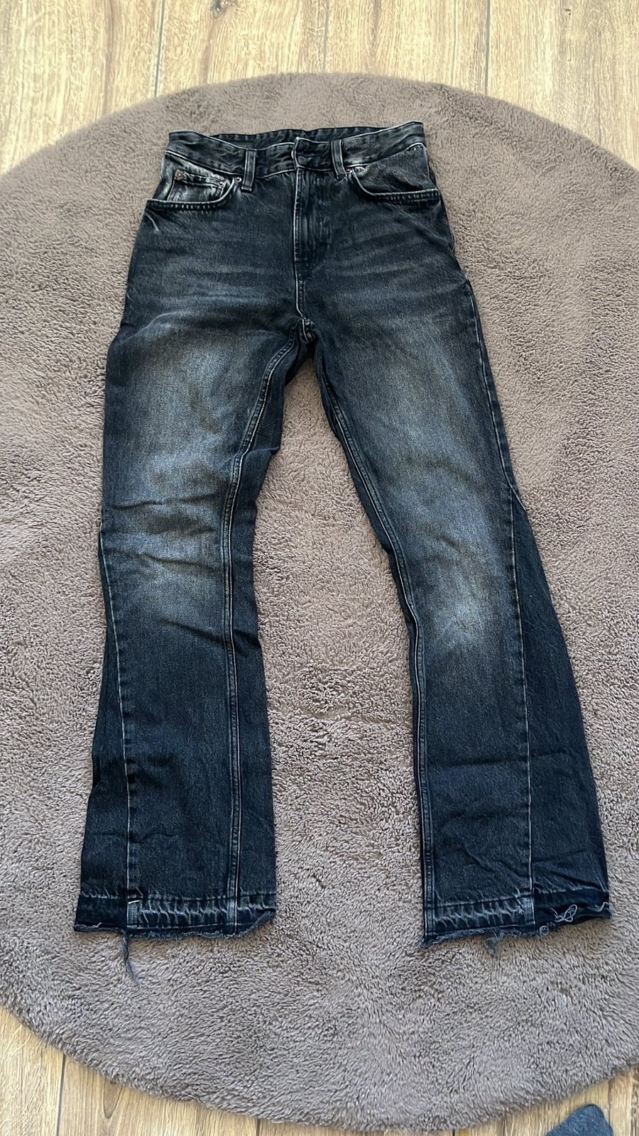Zara flared jeans, Ophalen of Verzenden, Gedragen, Zwart, W36 - W38 (confectie 52/54)