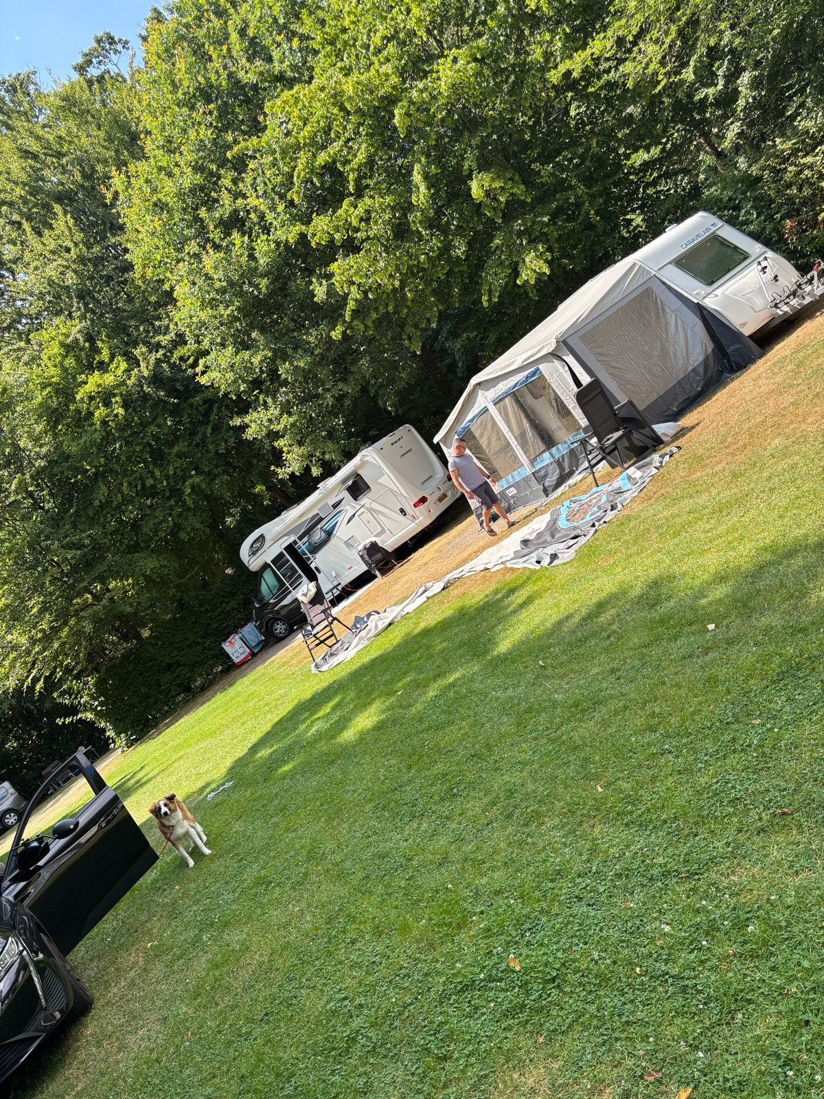 Voortent met aparte luifel en losse zijkanten, Ophalen, Gebruikt