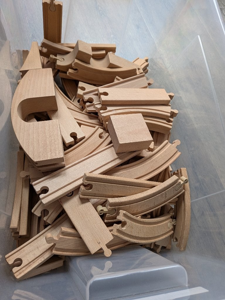 Little Dutch en Ikea houten treinbaan met veel extra's, Kinderen en Baby's, Speelgoed | Houten speelgoed, Ophalen, Gebruikt, Overige typen