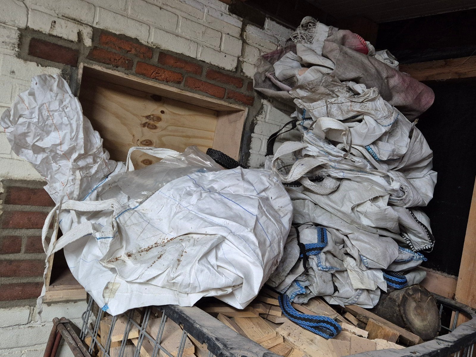 5 gebruikte 1m3 bigbags voor een kratje Hertog Jan bier, Ophalen, Gebruikt, 100 cm of meer, Opvouwbaar