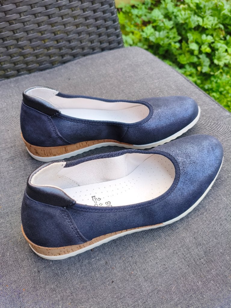 Blauwe Balerina's merk Feyn maat 38, Kleding | Dames, Schoenen, Blauw, Zo goed als nieuw, Ballerina's, Ophalen of Verzenden