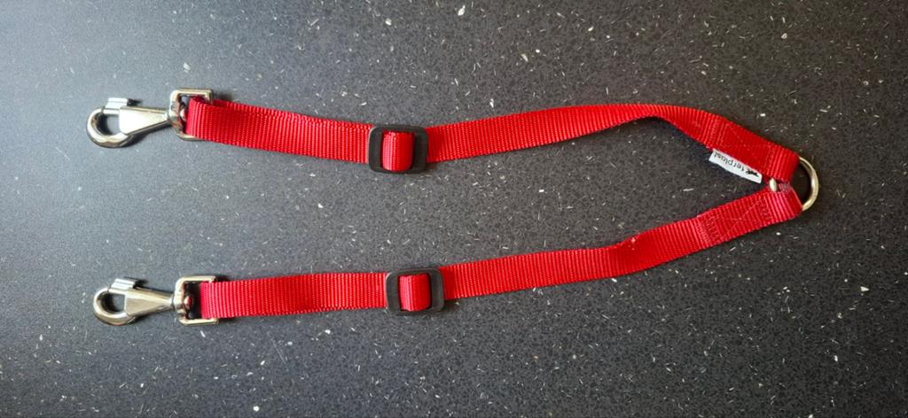 Ferplast riem dubbel, Verzenden, Zo goed als nieuw, Hondenriem-accessoire