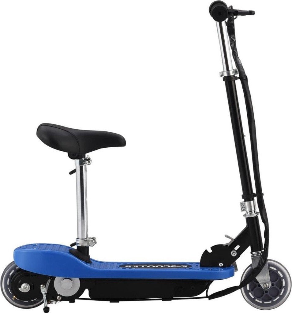 vidaXL elektrische step met zitje 120 W blauw NIEUW in doos, Fietsen en Brommers, Ophalen of Verzenden, Nieuw, Elektrische step (E-scooter)