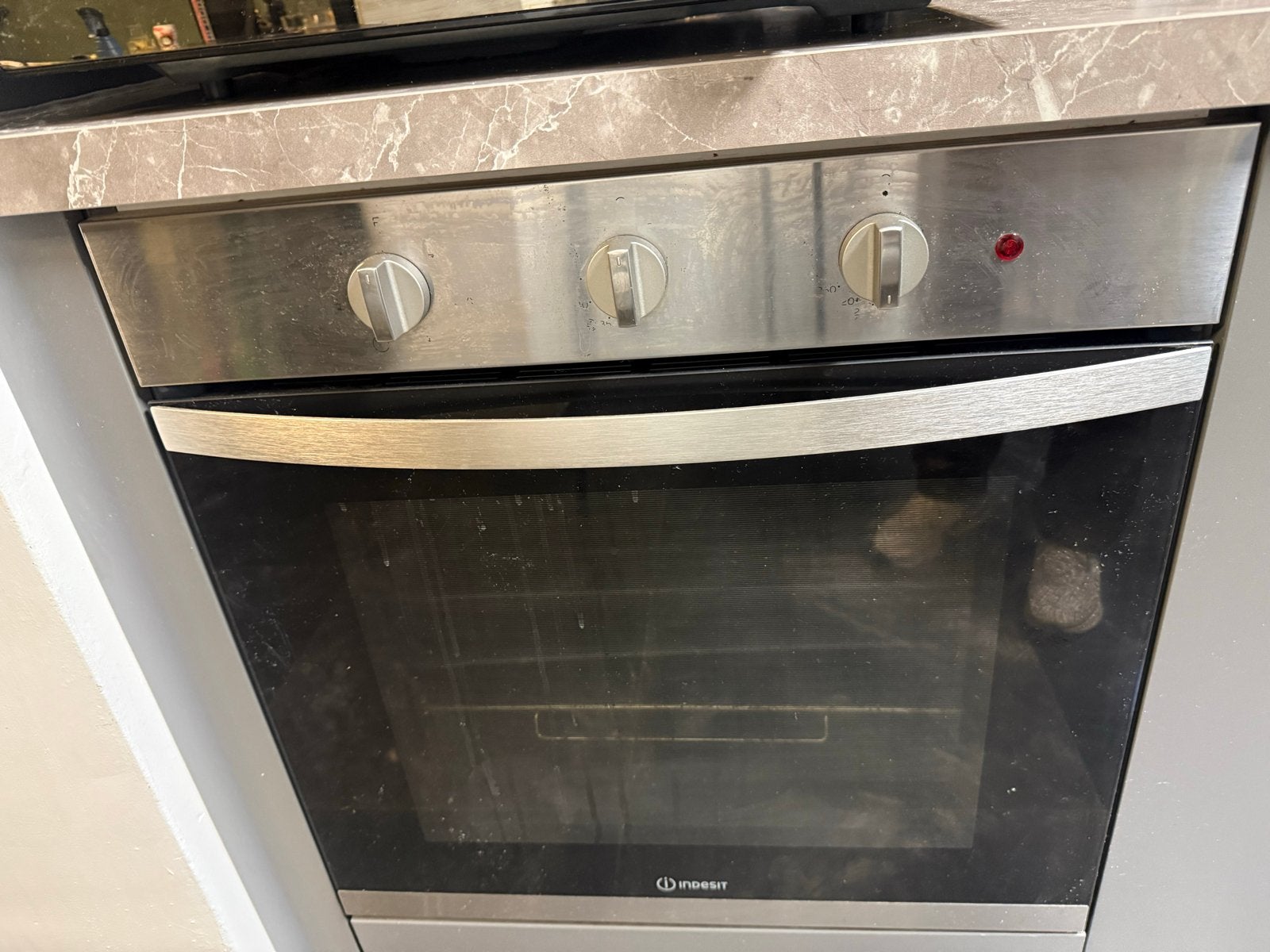Inbouw oven (Indesit) + Magnetron (Moulinex), Gebruikt, Oven, Inbouw, 55 tot 60 cm