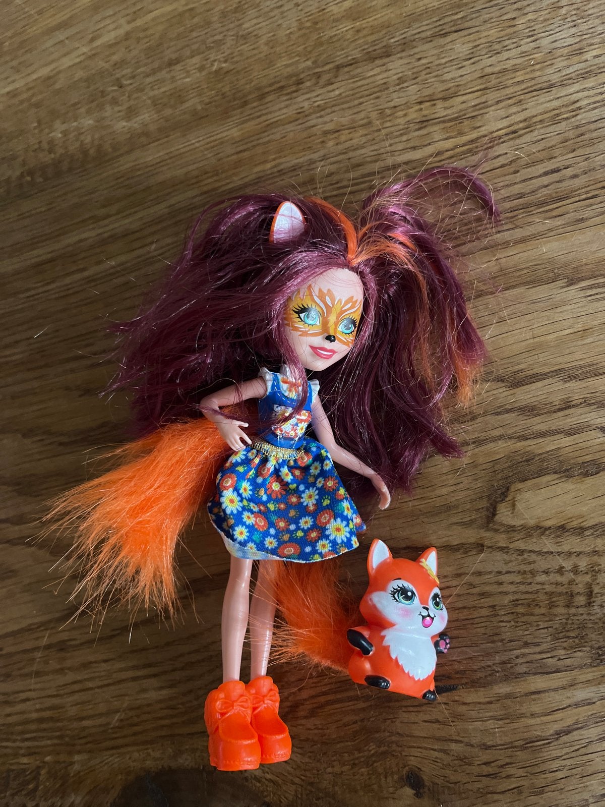 Enchantimals Vos Pop met Vosje Figuur, Ophalen of Verzenden, Gebruikt, Overige typen