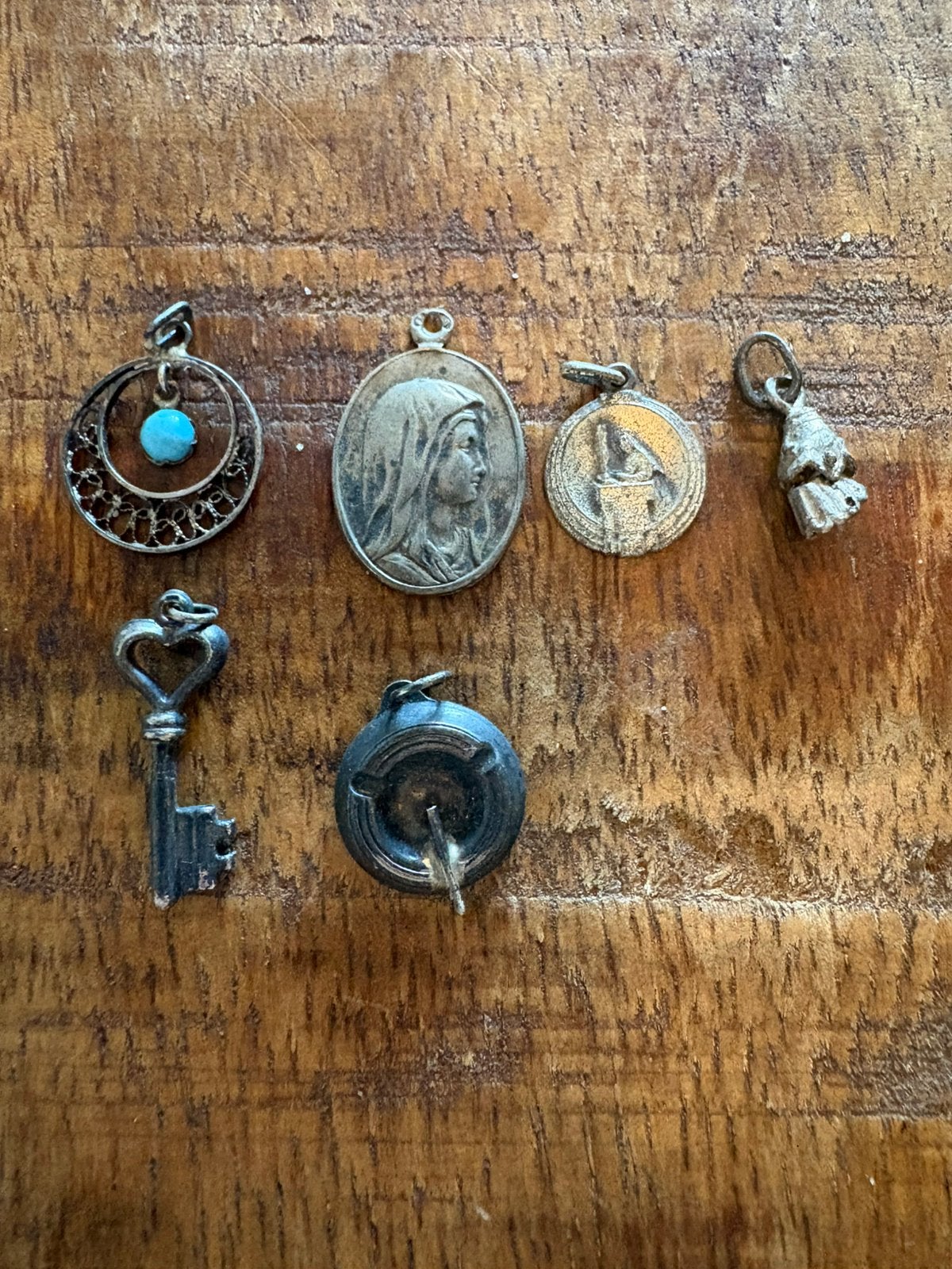 Antieke hangers, Ophalen of Verzenden, Zo goed als nieuw, Zilver, Overige materialen
