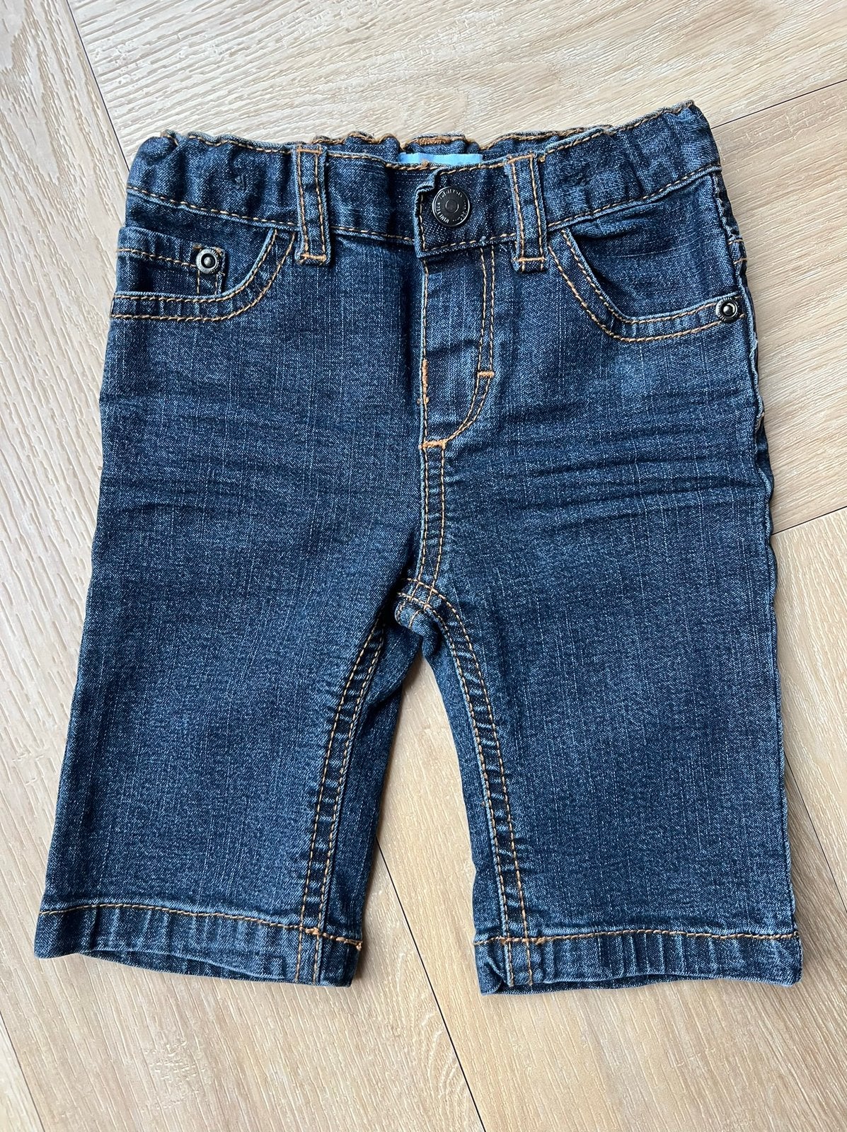 Spijkerbroekje, Hema, maat 62, Kinderen en Baby's, Babykleding | Maat 62, Broekje, Meisje, Ophalen of Verzenden, Zo goed als nieuw