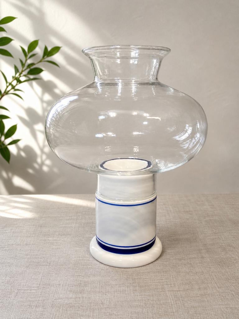 Dansk Design Glazen Lamp/Waxinelichthouder Japan, Huis en Inrichting, Woonaccessoires | Kandelaars en Kaarsen, Ophalen of Verzenden