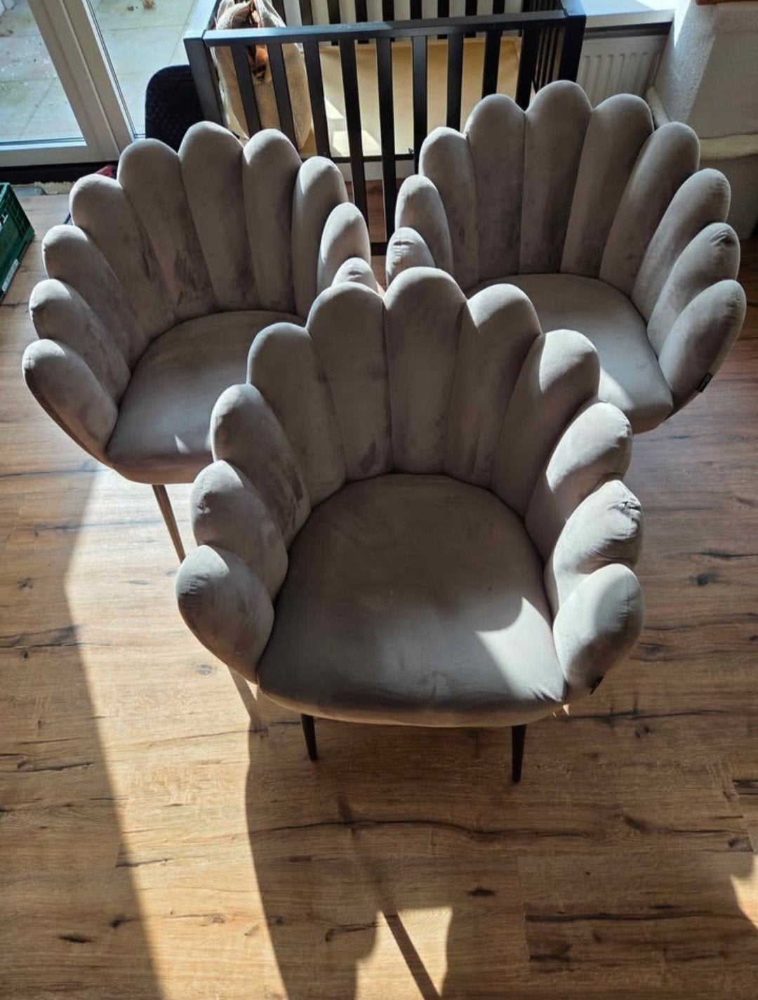 3 Dubbelman Design stoelen, Ophalen, Gebruikt