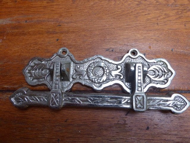 1 zilverkleurige art deco handgreep (3)