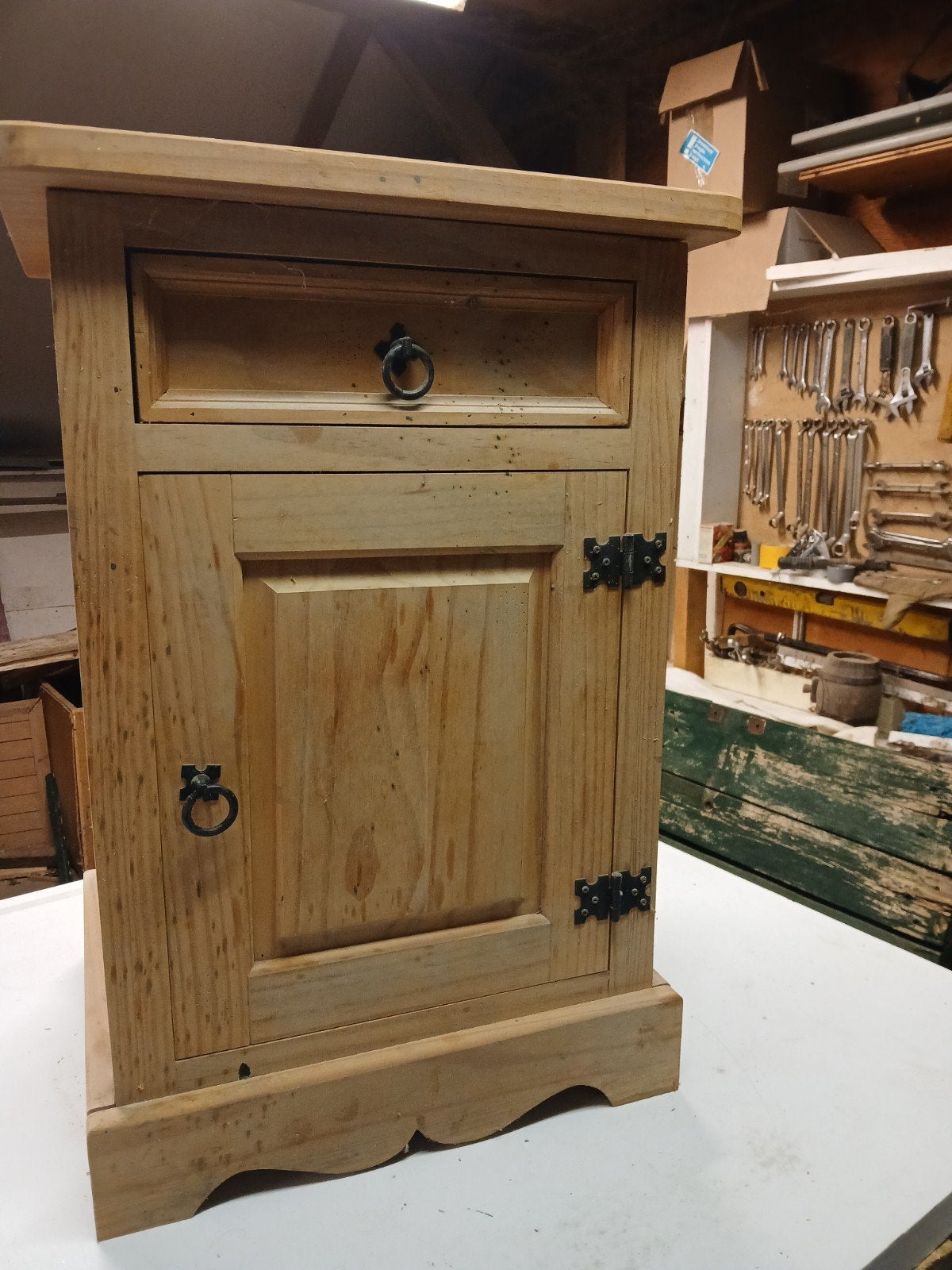nachtkastjes grenen, Huis en Inrichting, Ophalen, Gebruikt, Minder dan 45 cm, 70 cm of meer