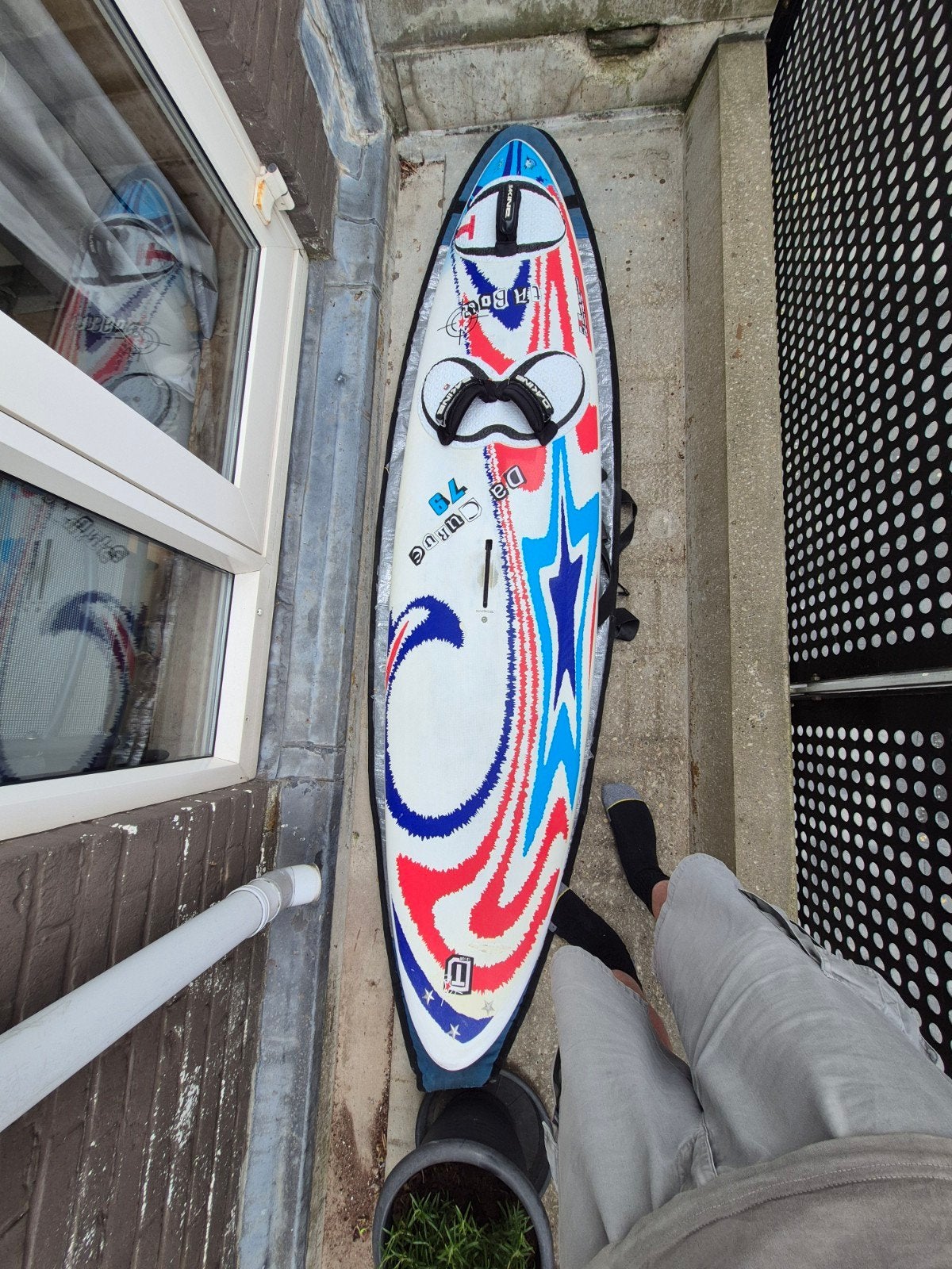 Tabou Da Curve 79L Waveboard Windsurfboard met 2 vinnen, Watersport en Boten, Ophalen, Gebruikt, Tabou, Minder dan 250 cm