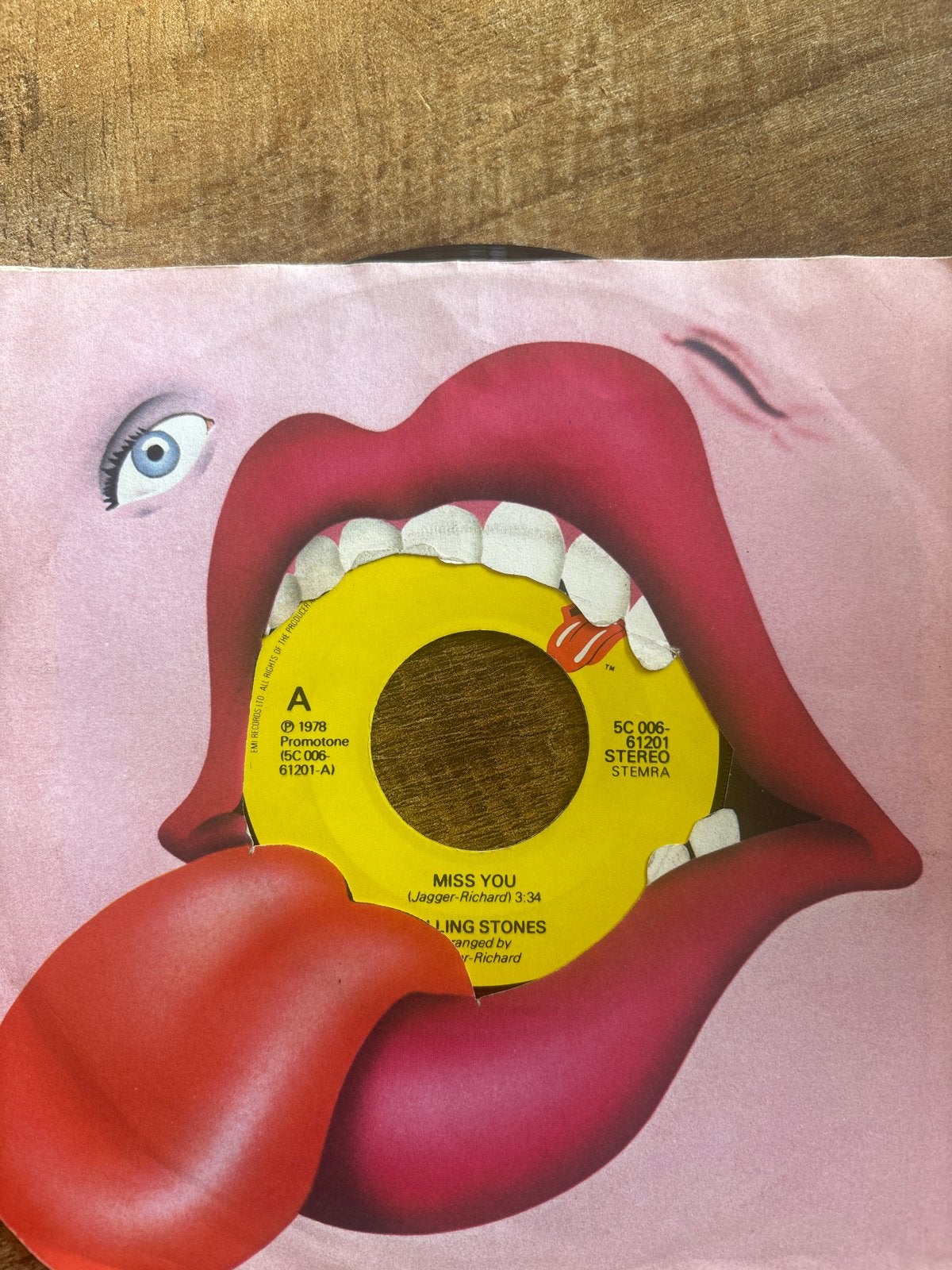 The Rolling Stones - Miss You (Vinyl Single, 1978), Cd's en Dvd's, Gebruikt, Originele persing, 7 inch, Ophalen of Verzenden
