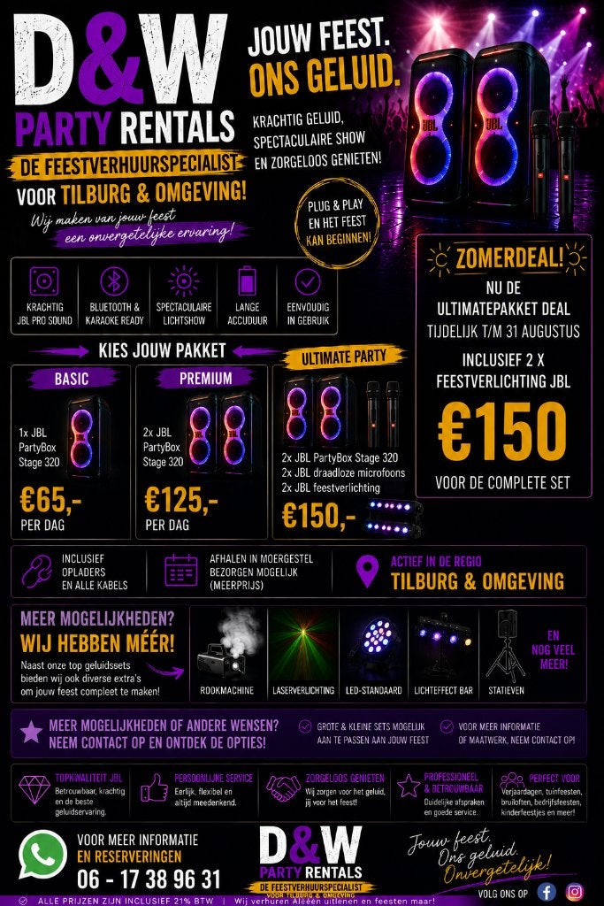Audio/Feest verhuur, Audio-apparatuur
