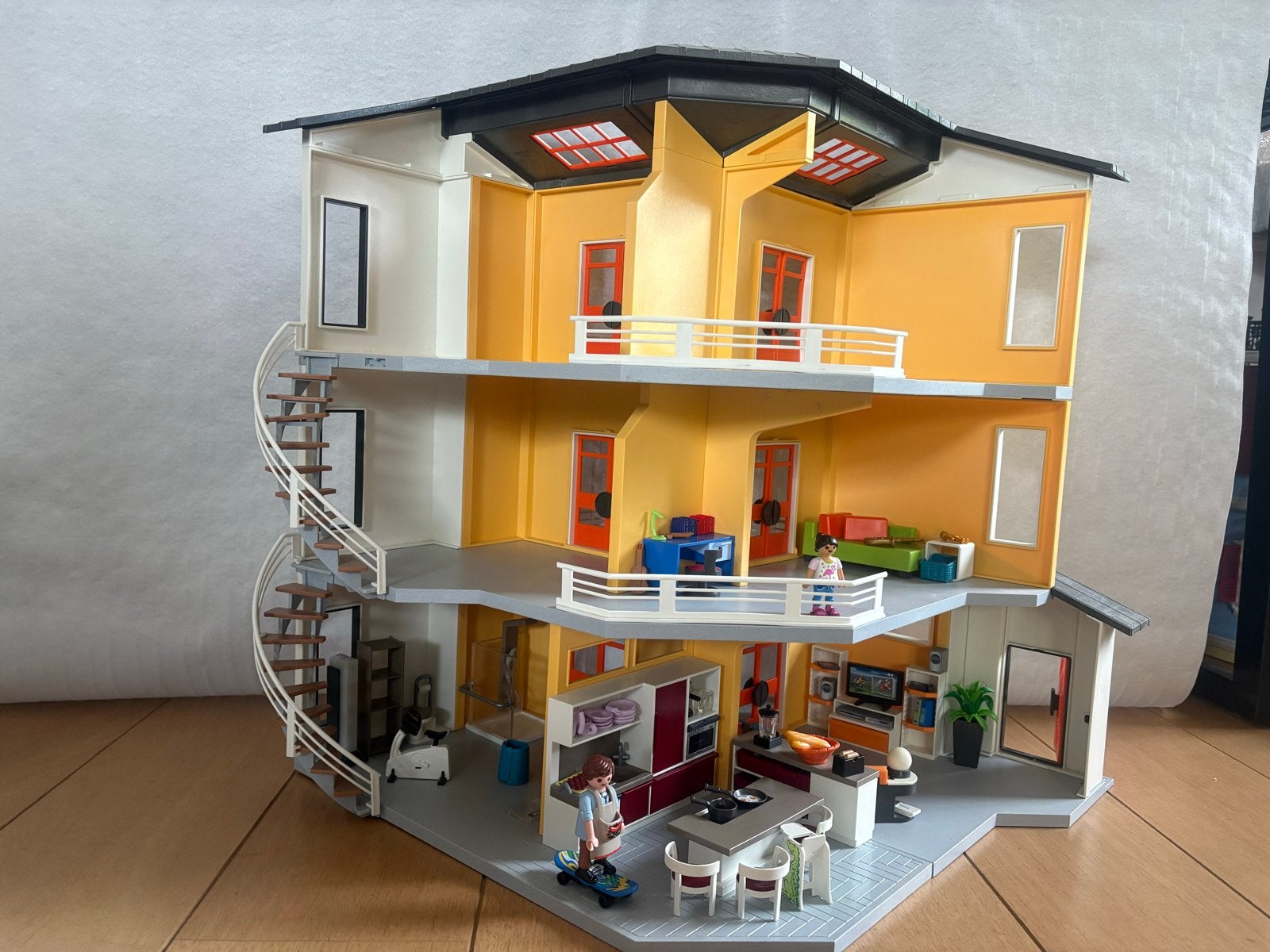 Playmobil Modern Woonhuis met complete inrichting, Ophalen, Gebruikt, Poppenhuis