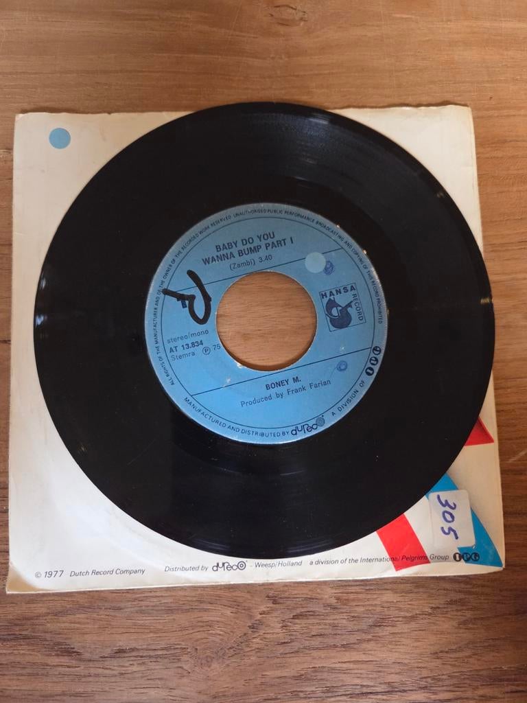 Boney M - Baby do you wanna bump part I, Gebruikt, 7 inch, Single, Ophalen of Verzenden