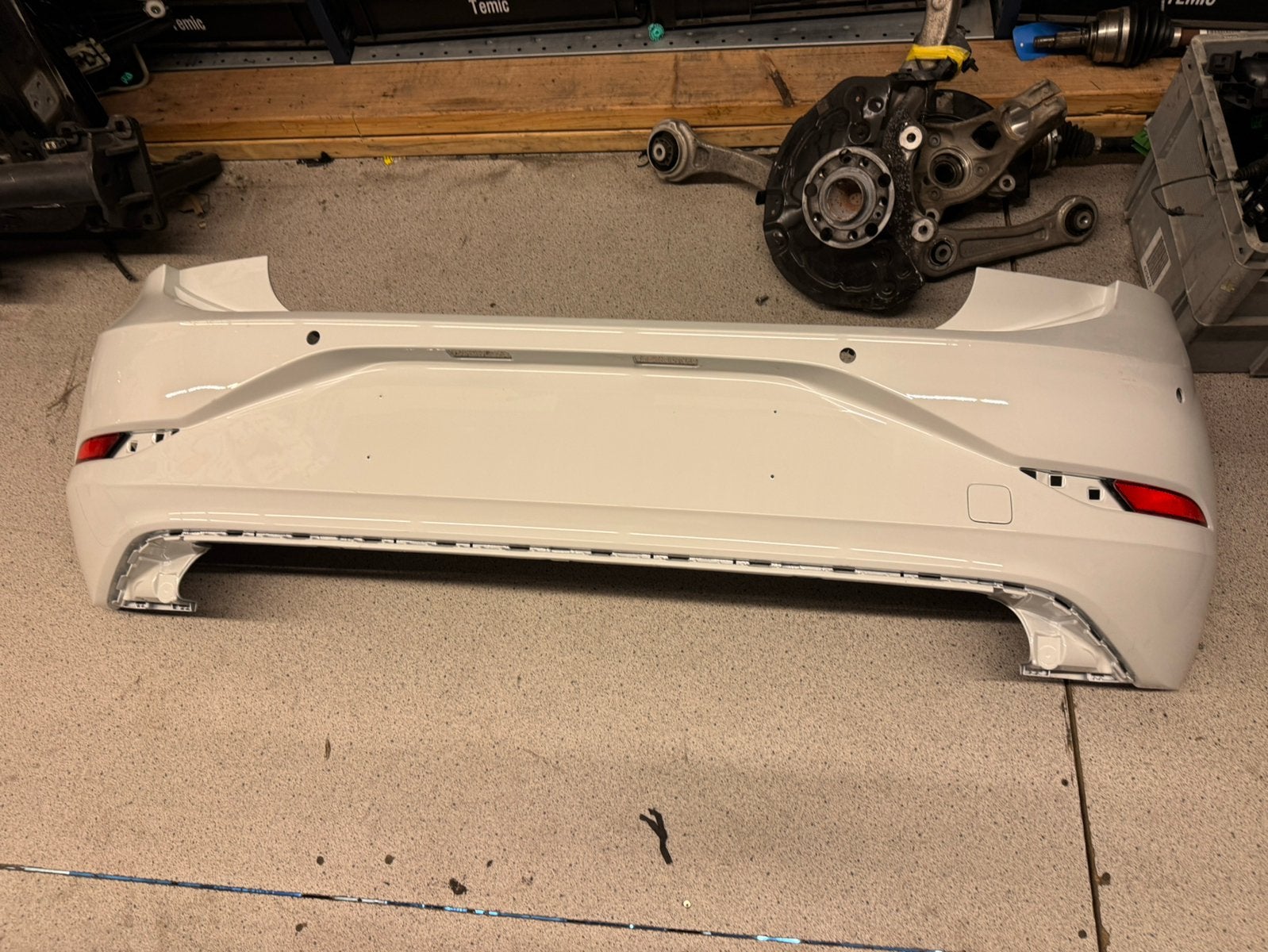Volkswagen polo 2g achterbumper origineel wit, Ophalen of Verzenden
