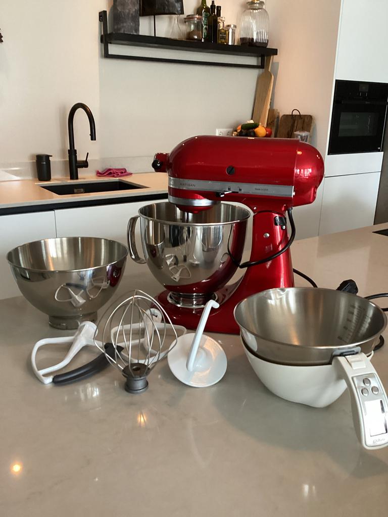 KitchenAid Artisan Keukenrobot 5KSM175PSECA, Witgoed en Apparatuur, Keukenmixers, Nieuw, 4 liter of meer, 3 snelheden of meer