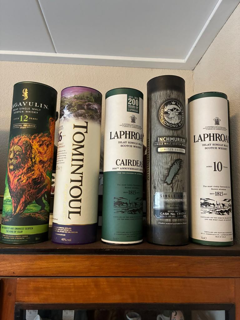 Lege whisky kokers, Ophalen, Zo goed als nieuw
