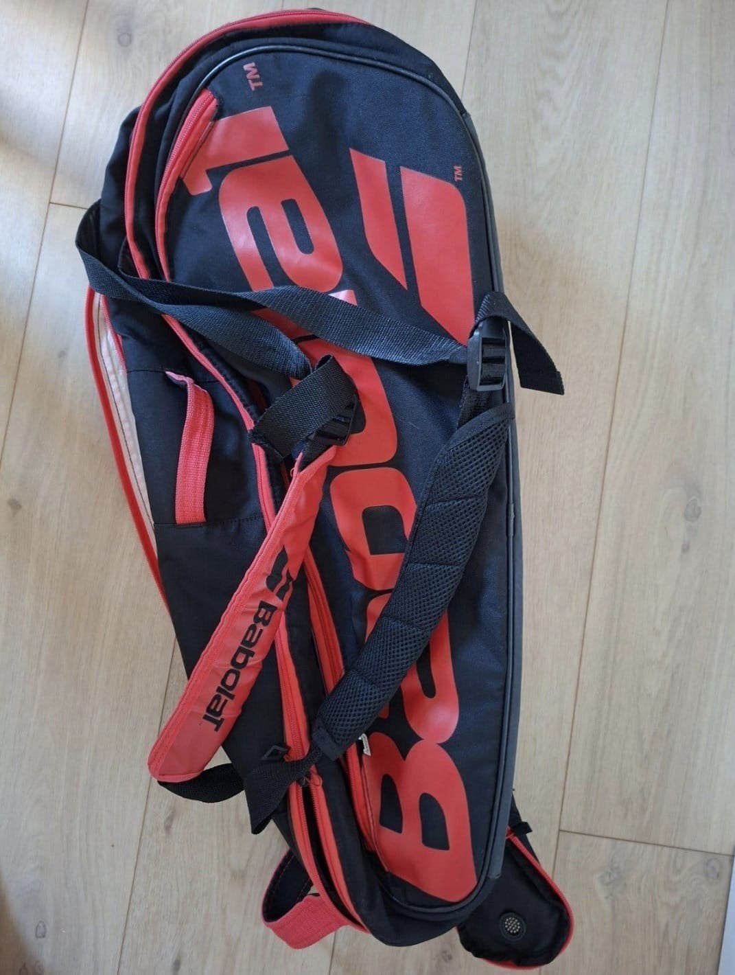 Babolat Tennistas voor 2 rackets - Zwart/Rood, Sport en Fitness, Ophalen of Verzenden, Zo goed als nieuw, Tas, Babolat