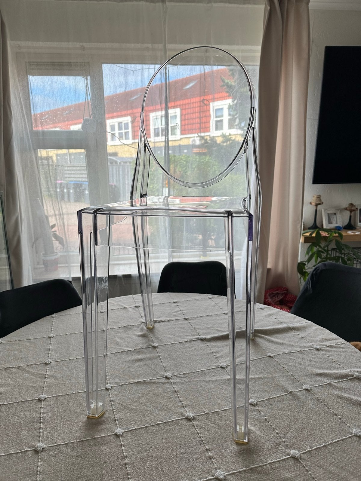 Kartell Victoria Ghost stoel - Philippe Starck - transparant, Ophalen, Kunststof, Gebruikt, Overige kleuren