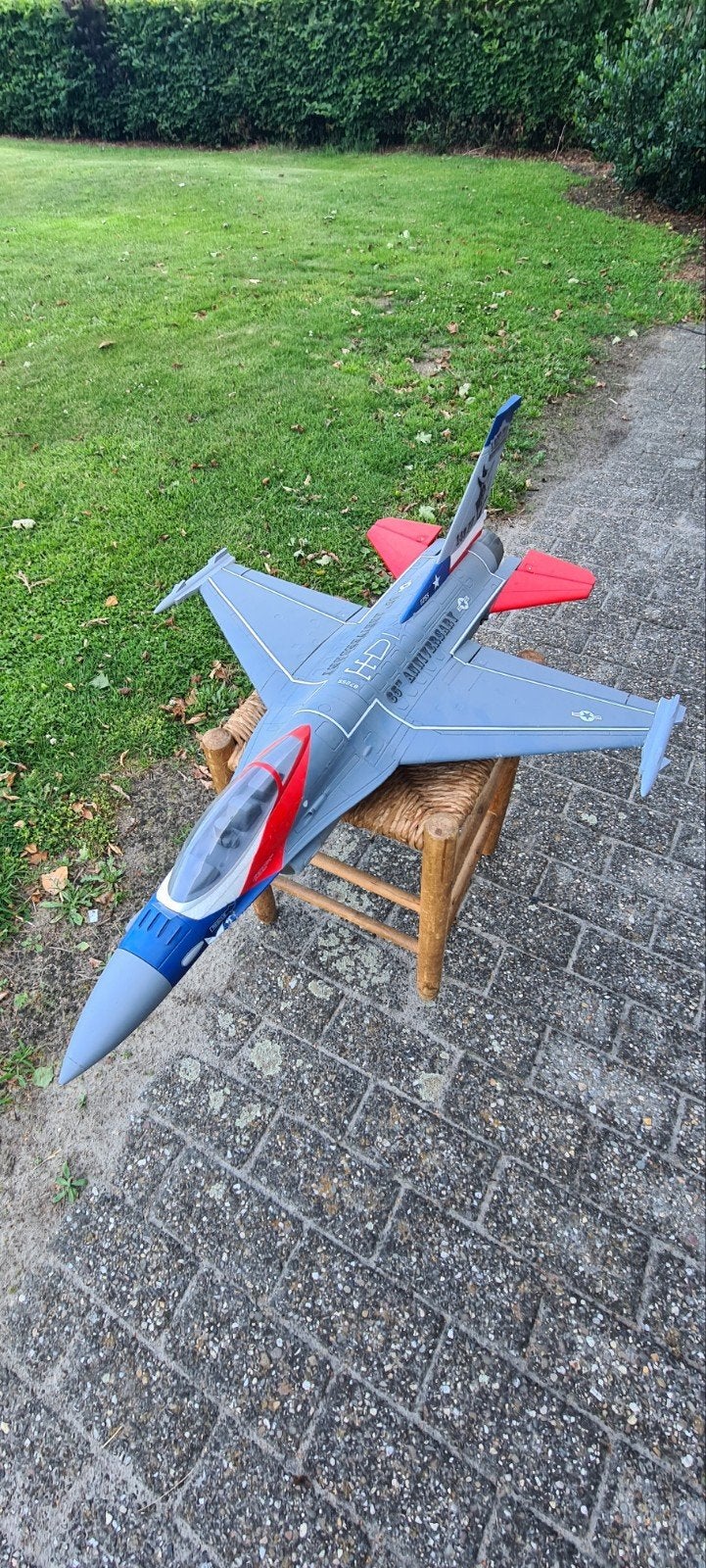 E-flite F-16 Falcon 64mm EDF PNP - Goed Vliegend, Ophalen, Gebruikt, Elektro